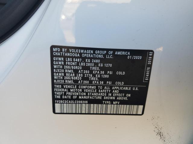 VOLKSWAGEN ATLAS CROSS SPORT SE 2020