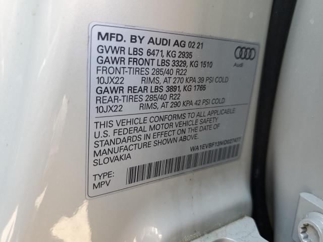AUDI Q8 PREMIUM PLUS S-LINE 2021