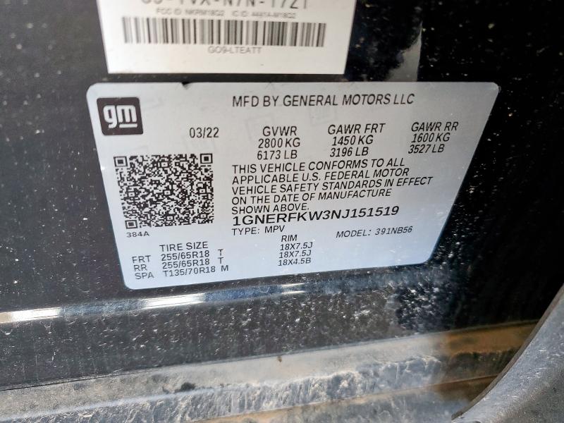 CHEVROLET TRAVERSE LS 2022