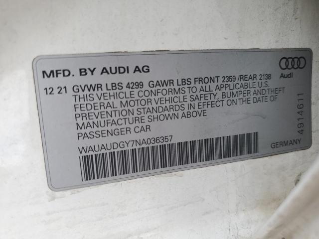 AUDI A3 PREMIUM 2021
