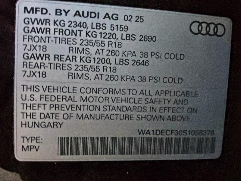 AUDI Q3 PREMIUM S LINE 45 2025