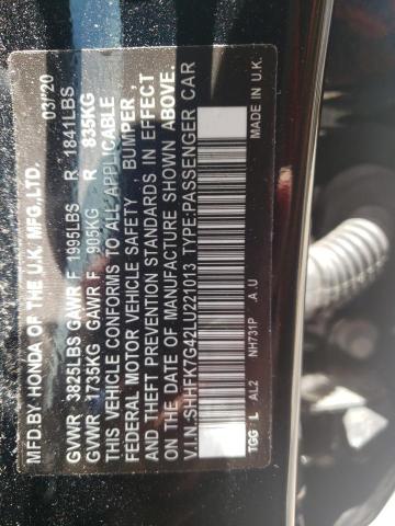 HONDA CIVIC SPORT 2020