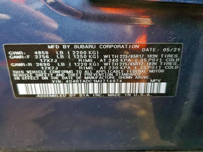 SUBARU OUTBACK PREMIUM 2021